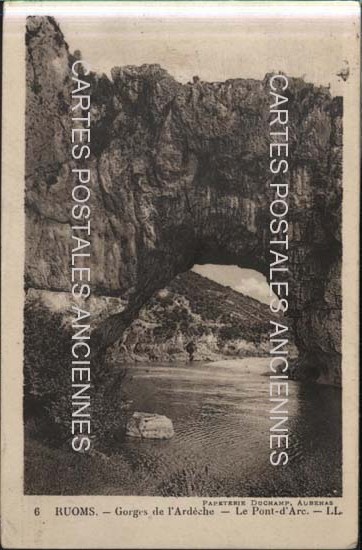 Cartes postales anciennes > CARTES POSTALES > carte postale ancienne > cartes-postales-ancienne.com Auvergne rhone alpes Ardeche Ruoms