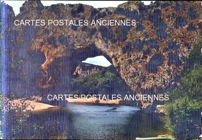 Cartes postales anciennes > CARTES POSTALES > carte postale ancienne > cartes-postales-ancienne.com Auvergne rhone alpes Ardeche Vallon Pont D Arc