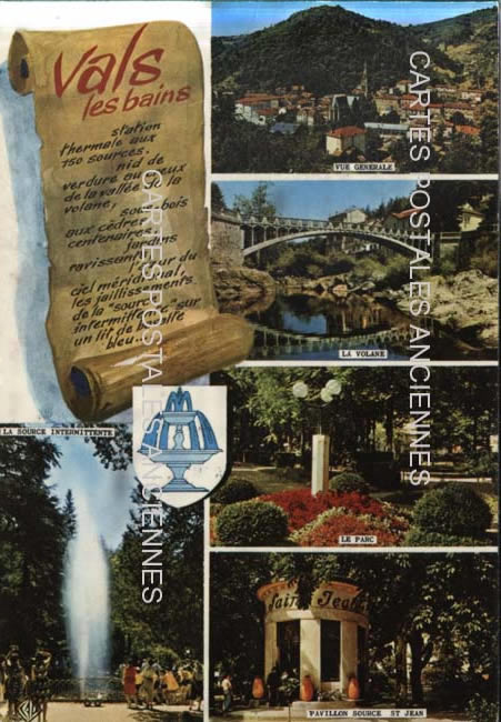 Cartes postales anciennes > CARTES POSTALES > carte postale ancienne > cartes-postales-ancienne.com Auvergne rhone alpes Ardeche Vals Les Bains