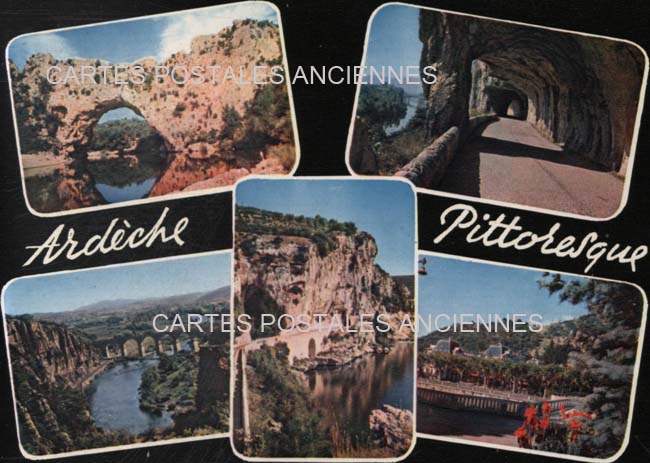 Cartes postales anciennes > CARTES POSTALES > carte postale ancienne > cartes-postales-ancienne.com Auvergne rhone alpes Ardeche Vallon Pont D Arc