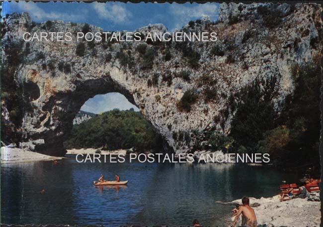 Cartes postales anciennes > CARTES POSTALES > carte postale ancienne > cartes-postales-ancienne.com Auvergne rhone alpes Ardeche Vallon Pont D Arc