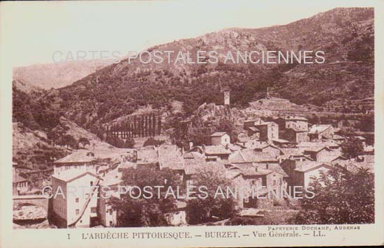 Cartes postales anciennes > CARTES POSTALES > carte postale ancienne > cartes-postales-ancienne.com Auvergne rhone alpes Ardeche Burzet