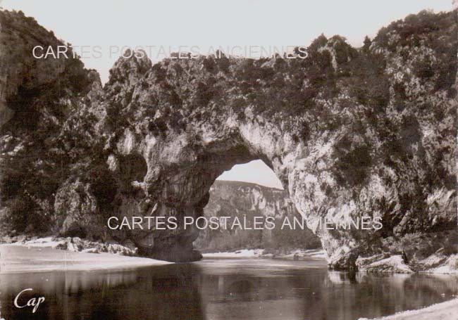 Cartes postales anciennes > CARTES POSTALES > carte postale ancienne > cartes-postales-ancienne.com Auvergne rhone alpes Ardeche Vallon Pont D Arc