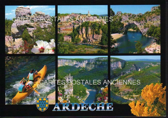 Cartes postales anciennes > CARTES POSTALES > carte postale ancienne > cartes-postales-ancienne.com Auvergne rhone alpes Ardeche Vallon Pont D Arc