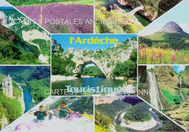 Cartes postales anciennes > CARTES POSTALES > carte postale ancienne > cartes-postales-ancienne.com Auvergne rhone alpes Ardeche Vallon Pont D Arc