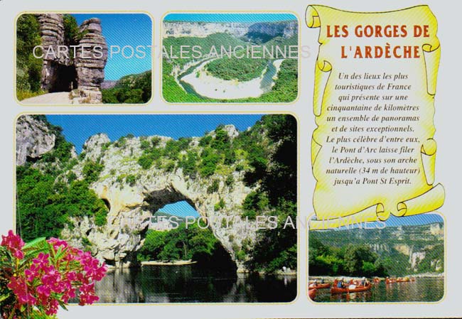 Cartes postales anciennes > CARTES POSTALES > carte postale ancienne > cartes-postales-ancienne.com Auvergne rhone alpes Ardeche Vallon Pont D Arc