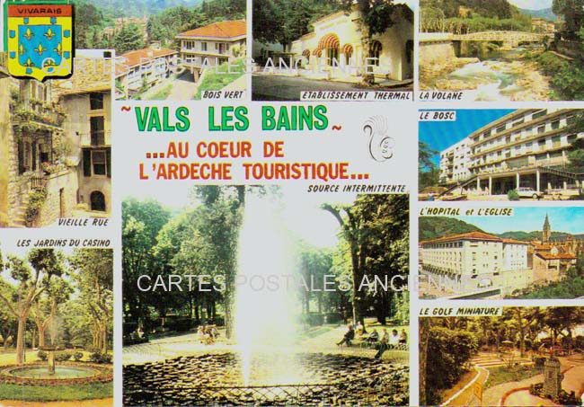 Cartes postales anciennes > CARTES POSTALES > carte postale ancienne > cartes-postales-ancienne.com Auvergne rhone alpes Ardeche Vals Les Bains