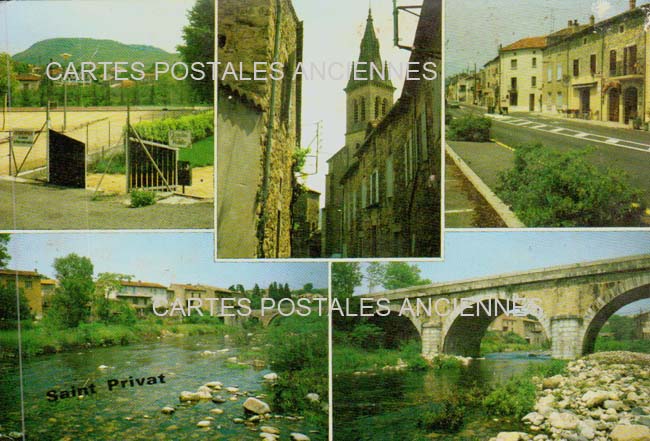 Cartes postales anciennes > CARTES POSTALES > carte postale ancienne > cartes-postales-ancienne.com Auvergne rhone alpes Ardeche Saint Privat