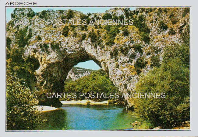 Cartes postales anciennes > CARTES POSTALES > carte postale ancienne > cartes-postales-ancienne.com Auvergne rhone alpes Ardeche Vallon Pont D Arc