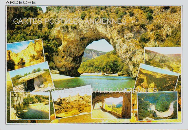 Cartes postales anciennes > CARTES POSTALES > carte postale ancienne > cartes-postales-ancienne.com Auvergne rhone alpes Ardeche Vallon Pont D Arc