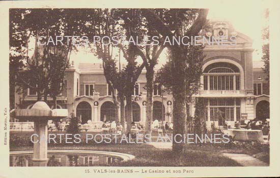 Cartes postales anciennes > CARTES POSTALES > carte postale ancienne > cartes-postales-ancienne.com Auvergne rhone alpes Ardeche Vals Les Bains