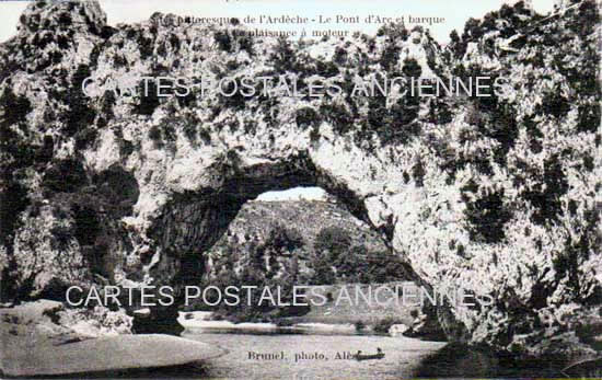 Cartes postales anciennes > CARTES POSTALES > carte postale ancienne > cartes-postales-ancienne.com Auvergne rhone alpes Ardeche Vallon Pont D Arc