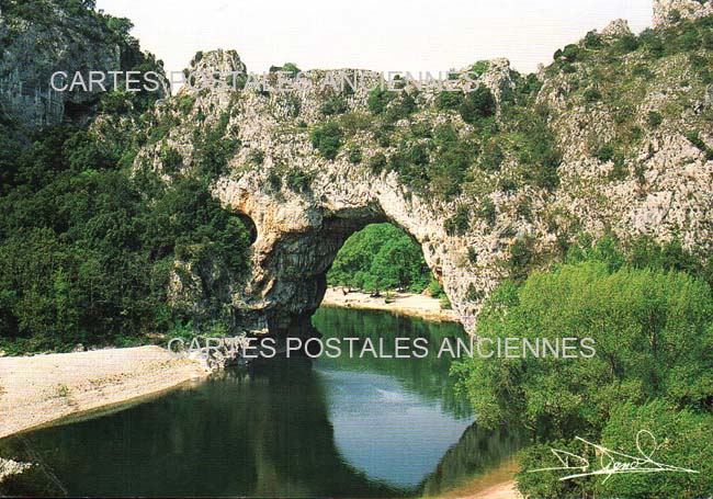 Cartes postales anciennes > CARTES POSTALES > carte postale ancienne > cartes-postales-ancienne.com Auvergne rhone alpes Ardeche Vallon Pont D Arc