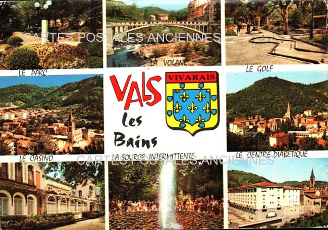 Cartes postales anciennes > CARTES POSTALES > carte postale ancienne > cartes-postales-ancienne.com Auvergne rhone alpes Ardeche Vals Les Bains