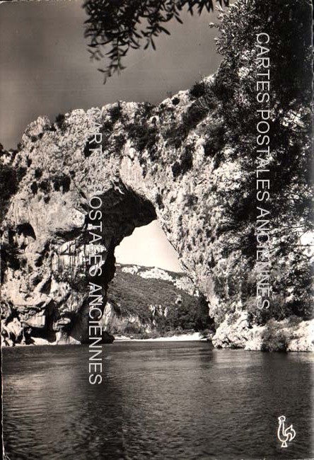 Cartes postales anciennes > CARTES POSTALES > carte postale ancienne > cartes-postales-ancienne.com Auvergne rhone alpes Ardeche Vallon Pont D Arc