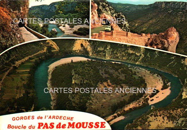 Cartes postales anciennes > CARTES POSTALES > carte postale ancienne > cartes-postales-ancienne.com Auvergne rhone alpes Ardeche Vallon Pont D Arc