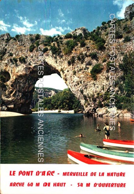 Cartes postales anciennes > CARTES POSTALES > carte postale ancienne > cartes-postales-ancienne.com Auvergne rhone alpes Ardeche Vallon Pont D Arc