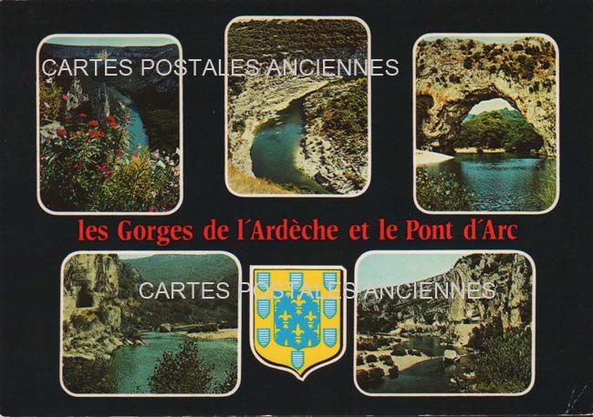 Cartes postales anciennes > CARTES POSTALES > carte postale ancienne > cartes-postales-ancienne.com Auvergne rhone alpes Ardeche Vallon Pont D Arc