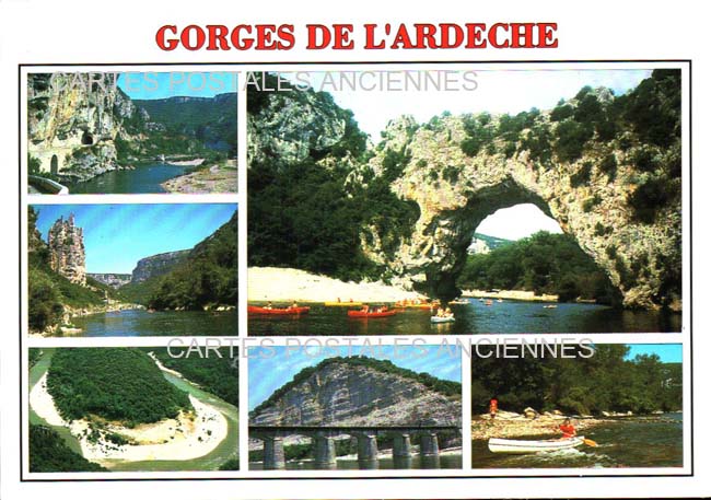 Cartes postales anciennes > CARTES POSTALES > carte postale ancienne > cartes-postales-ancienne.com Auvergne rhone alpes Ardeche Vallon Pont D Arc