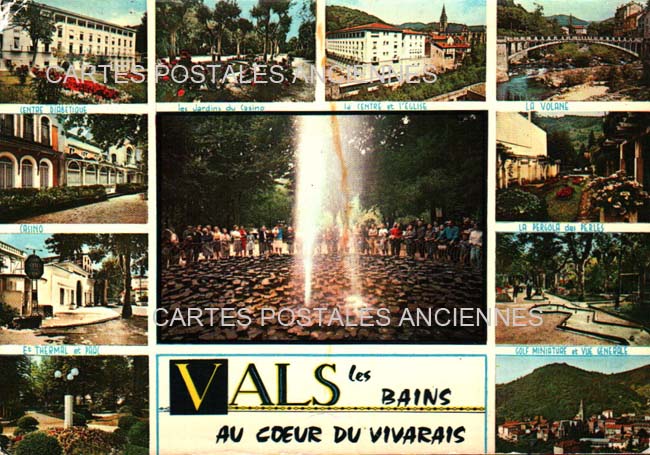 Cartes postales anciennes > CARTES POSTALES > carte postale ancienne > cartes-postales-ancienne.com Auvergne rhone alpes Ardeche Vals Les Bains