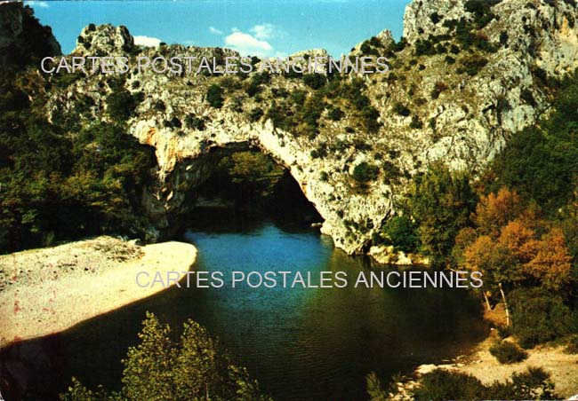 Cartes postales anciennes > CARTES POSTALES > carte postale ancienne > cartes-postales-ancienne.com Auvergne rhone alpes Ardeche Vallon Pont D Arc