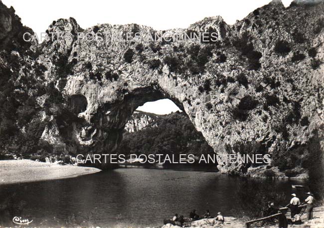 Cartes postales anciennes > CARTES POSTALES > carte postale ancienne > cartes-postales-ancienne.com Auvergne rhone alpes Ardeche Vallon Pont D Arc