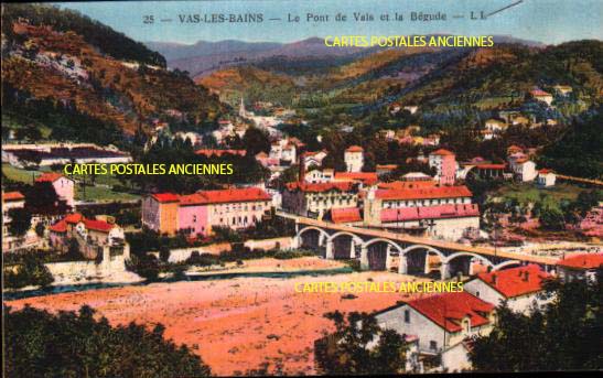 Cartes postales anciennes > CARTES POSTALES > carte postale ancienne > cartes-postales-ancienne.com Auvergne rhone alpes Ardeche Vals Les Bains