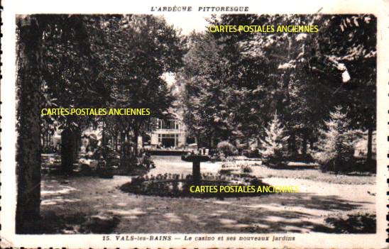 Cartes postales anciennes > CARTES POSTALES > carte postale ancienne > cartes-postales-ancienne.com Auvergne rhone alpes Ardeche Vals Les Bains