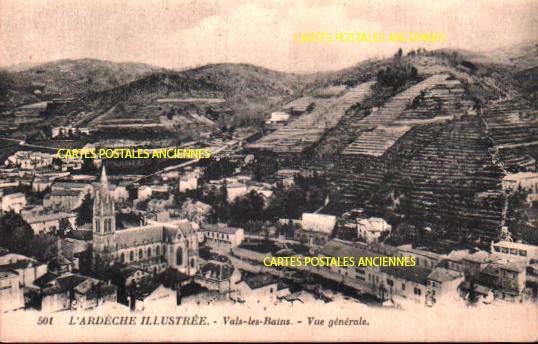 Cartes postales anciennes > CARTES POSTALES > carte postale ancienne > cartes-postales-ancienne.com Auvergne rhone alpes Ardeche Vals Les Bains