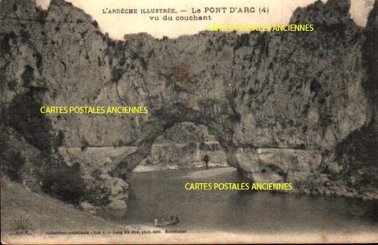 Cartes postales anciennes > CARTES POSTALES > carte postale ancienne > cartes-postales-ancienne.com Auvergne rhone alpes Ardeche Vallon Pont D Arc