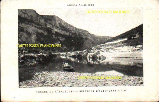 Cartes postales anciennes > CARTES POSTALES > carte postale ancienne > cartes-postales-ancienne.com Auvergne rhone alpes Ardeche Vallon Pont D Arc