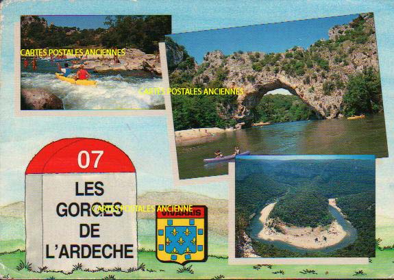 Cartes postales anciennes > CARTES POSTALES > carte postale ancienne > cartes-postales-ancienne.com Auvergne rhone alpes Ardeche Vallon Pont D Arc