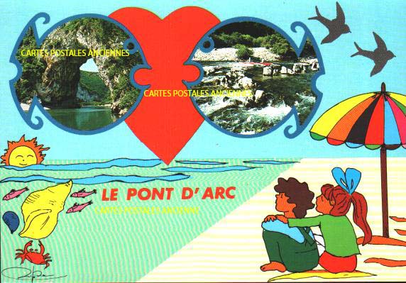 Cartes postales anciennes > CARTES POSTALES > carte postale ancienne > cartes-postales-ancienne.com Auvergne rhone alpes Ardeche Vallon Pont D Arc