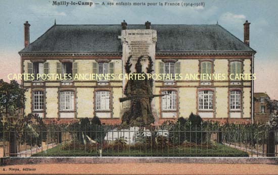 Cartes postales anciennes > CARTES POSTALES > carte postale ancienne > cartes-postales-ancienne.com Aube 10 Mailly Le Camp