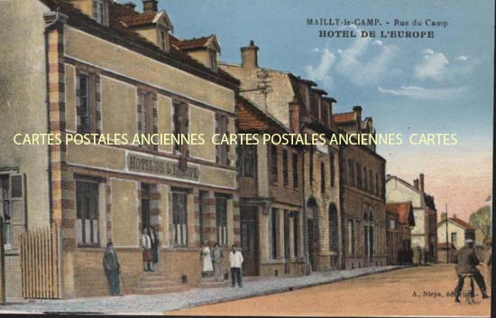 Cartes postales anciennes > CARTES POSTALES > carte postale ancienne > cartes-postales-ancienne.com Aube 10 Mailly Le Camp