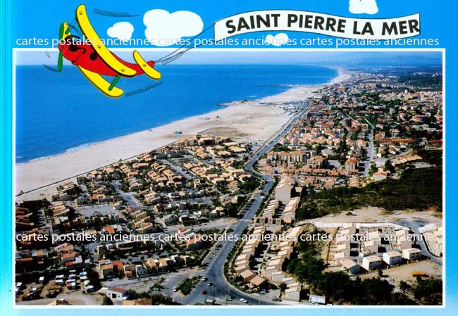 Cartes postales anciennes > CARTES POSTALES > carte postale ancienne > cartes-postales-ancienne.com Occitanie Aude Saint Pierre La Mer