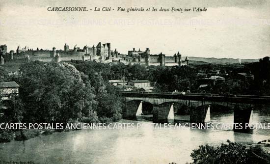 Cartes postales anciennes > CARTES POSTALES > carte postale ancienne > cartes-postales-ancienne.com Occitanie Aude Carcassonne