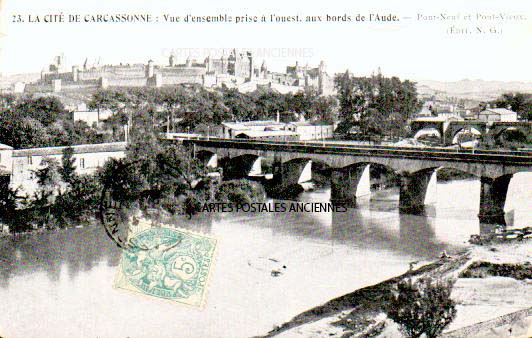 Cartes postales anciennes > CARTES POSTALES > carte postale ancienne > cartes-postales-ancienne.com Occitanie Carcassonne