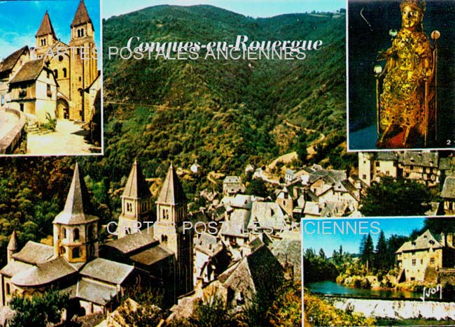 Cartes postales anciennes > CARTES POSTALES > carte postale ancienne > cartes-postales-ancienne.com Occitanie Conques