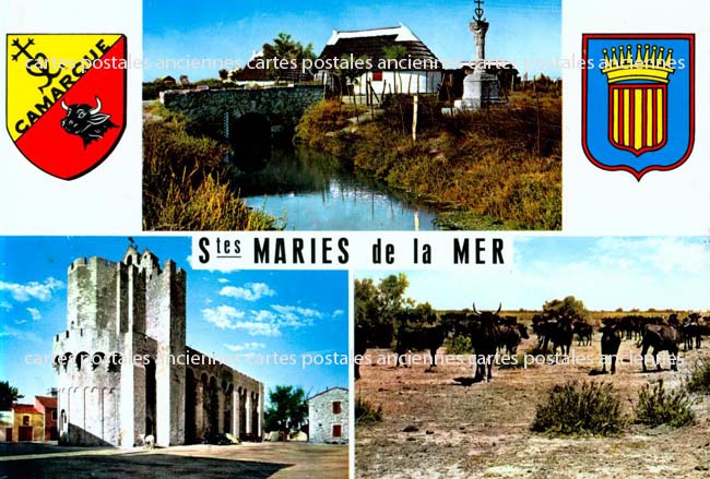 Cartes postales anciennes > CARTES POSTALES > carte postale ancienne > cartes-postales-ancienne.com Provence alpes cote d'azur Bouches du rhone Saintes Maries De La Mer