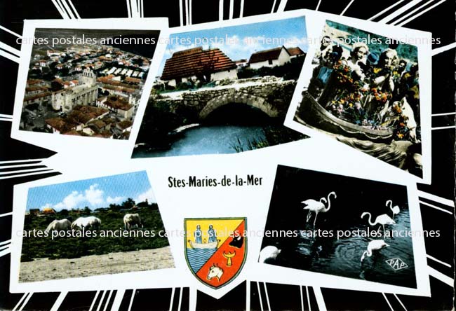 Cartes postales anciennes > CARTES POSTALES > carte postale ancienne > cartes-postales-ancienne.com Provence alpes cote d'azur Bouches du rhone Saintes Maries De La Mer