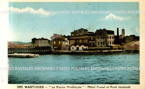 Cartes postales anciennes > CARTES POSTALES > carte postale ancienne > cartes-postales-ancienne.com Provence alpes cote d'azur Bouches du rhone Martigues