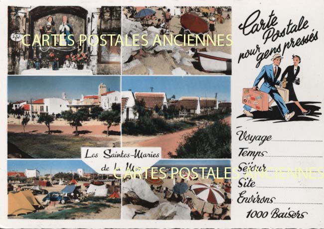 Cartes postales anciennes > CARTES POSTALES > carte postale ancienne > cartes-postales-ancienne.com Provence alpes cote d'azur Bouches du rhone Saintes Maries De La Mer