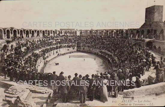 Cartes postales anciennes > CARTES POSTALES > carte postale ancienne > cartes-postales-ancienne.com Provence alpes cote d'azur Bouches du rhone Arles