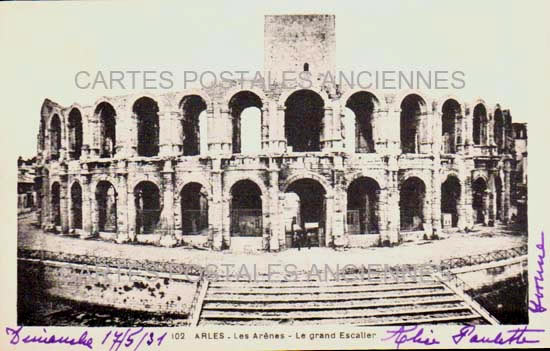 Cartes postales anciennes > CARTES POSTALES > carte postale ancienne > cartes-postales-ancienne.com Provence alpes cote d'azur Bouches du rhone Arles