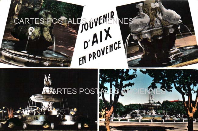 Cartes postales anciennes > CARTES POSTALES > carte postale ancienne > cartes-postales-ancienne.com Provence alpes cote d'azur Bouches du rhone Aix En Provence