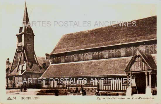 Cartes postales anciennes > CARTES POSTALES > carte postale ancienne > cartes-postales-ancienne.com Normandie Calvados Honfleur