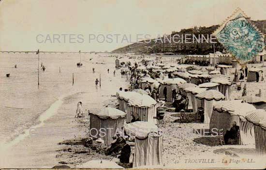 Cartes postales anciennes > CARTES POSTALES > carte postale ancienne > cartes-postales-ancienne.com Normandie Calvados Trouville Sur Mer