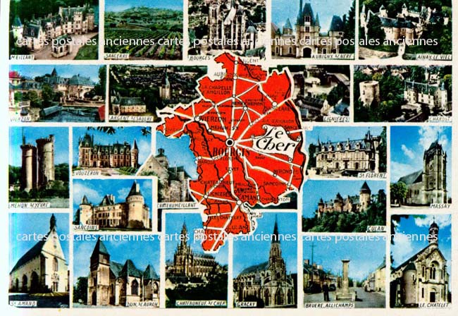 Cartes postales anciennes > CARTES POSTALES > carte postale ancienne > cartes-postales-ancienne.com Centre val de loire  Cher