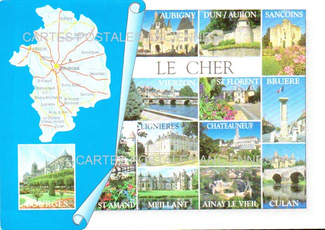 Cartes postales anciennes > CARTES POSTALES > carte postale ancienne > cartes-postales-ancienne.com Centre val de loire  Cher Bourges